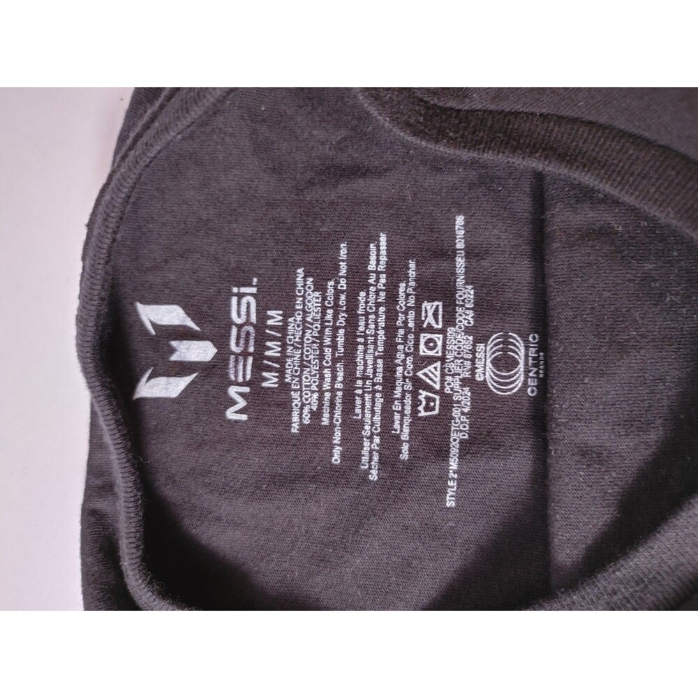 Unisex Messi Short Sleeve Graphic T-Shirt - Pink/black Medium Short (0033) - Picture 3 of 3